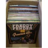 A large collection of country and easy listening LP / Records (2 boxes)