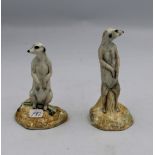 Beswick pair Meercats, 1996 limited editions. (2)