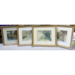 Four Framed Sir William Russell Flint Framed Prints, each 47 x 56cm(4)