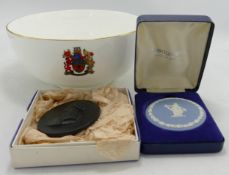 Boxed Wedgwood Items to include Dancing Hours Commemorative Plaque, Large Californian patterned