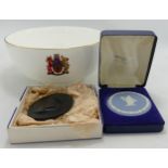 Boxed Wedgwood Items to include Dancing Hours Commemorative Plaque, Large Californian patterned