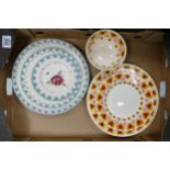 Emma Bridgewater Floral & Sweetheart Patterned Plates & Bowls, largest diameter 28cm(6)