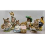 Beswick Beatrix Potter Bb3 figures to include Apple Dapply, Mrs Ticklemouse , Hunca Munca,