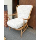 Ercol Blonde Mid Century Hoop Back Armchair