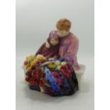 Royal Doulton Lady Figure Flower Sellers Children Hn1342(seconds)