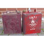 Shell Mex & Similar Metal Petrol Cans(2)