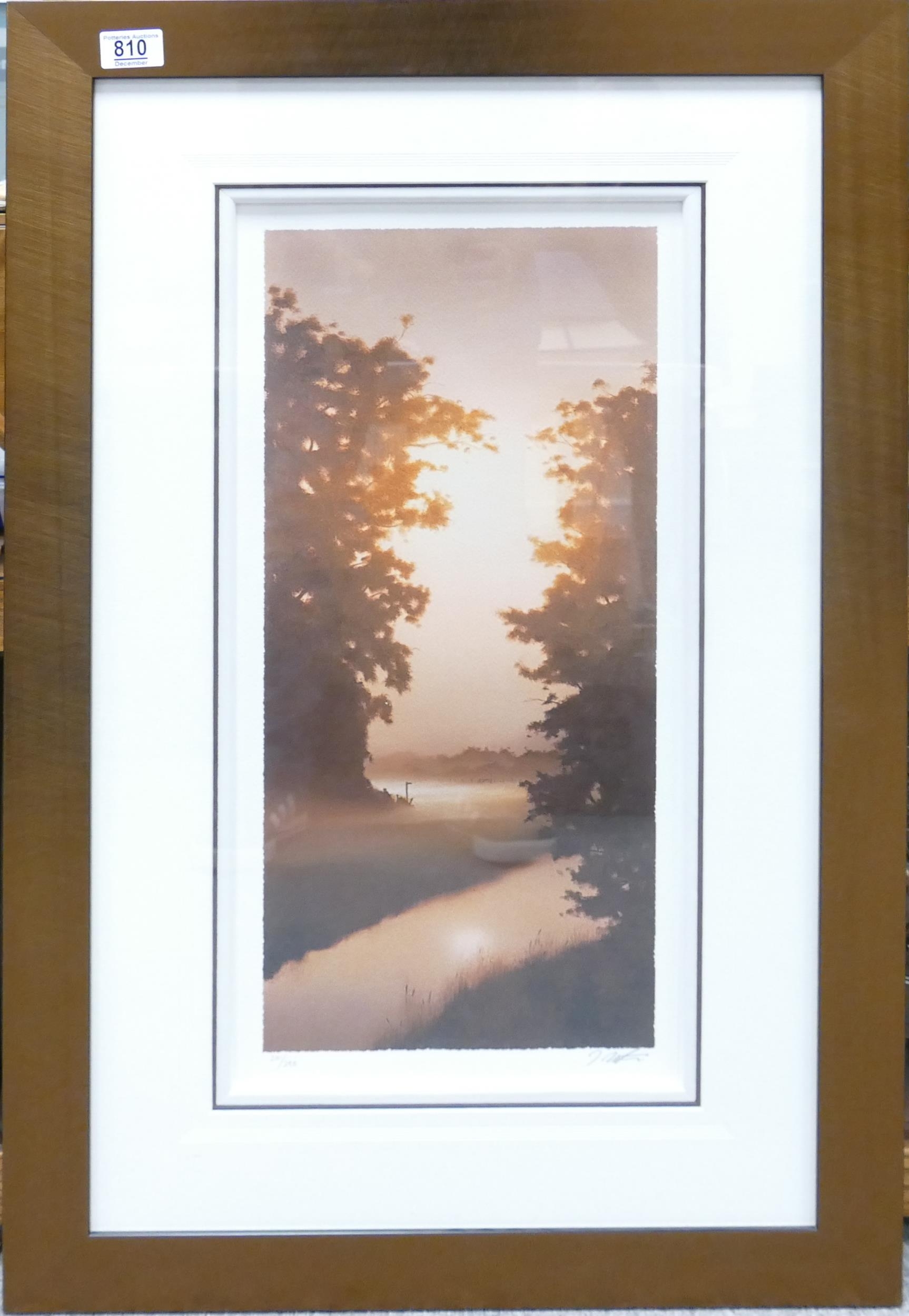 John WATERHOUSE (1967),signed and numbered limited edition print "Into The Meadow"in frame, with