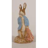 Beswick Beatrix Tableau Peter & The Red Pocket Handkerchief : Exclusive Gold Gold Edition for