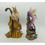 Enchantica Boxed Resin Figures Sooth Sayer & Dragon, largest 23cm(2)