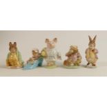 Beswick Beatrix Potter BP2 figures The Old Woman who Lived in a Shoe, Little Pig Robinson, Samuel