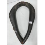 Vintage Agricultural Leather Horse Collar , length 58cm