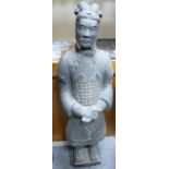 Large Chinese terracotta army figure, height 73cm