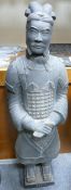 Large Chinese terracotta army figure, height 73cm