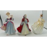 Royal Doulton Lady Figures Rachael Hn2936, Amy Hn3316 & Natalie Hn3173(3)