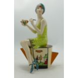 Kevin Francis Figure Art Deco Imitating Life, limited edition of 500, with certificate.