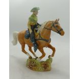 Beswick Cowboy on galloping palomino horse 1377