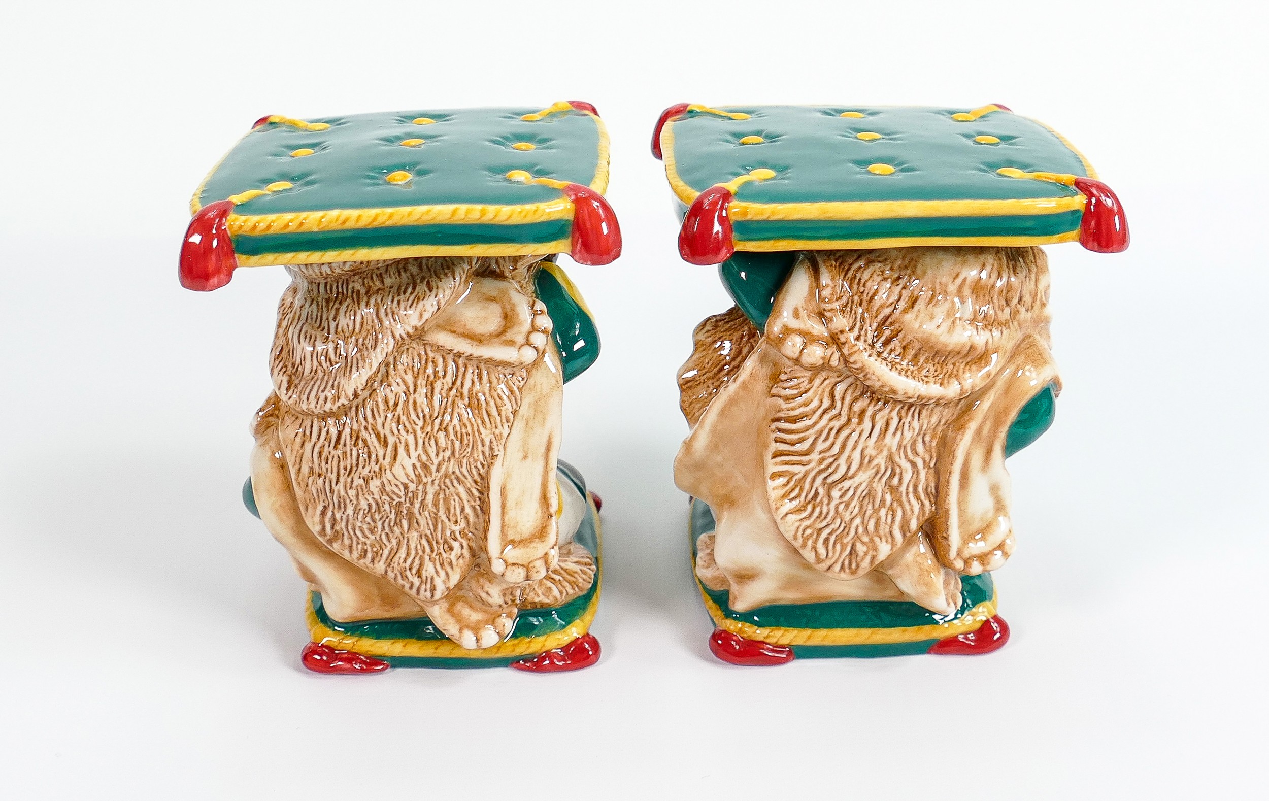 Pair of Minton Little Boy Garden Seats: Limited edition no.13, from the Minton in miniature - Image 3 of 5