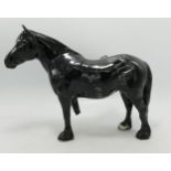 Beswick Black Gloss Dales Pony, broken rear leg
