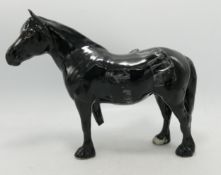 Beswick Black Gloss Dales Pony, broken rear leg
