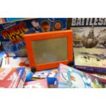 A large collection of Vintage Games including Operation, Hangman, Jigsaws, Battleship etc