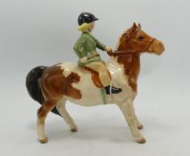 Beswick girl on skewbald pony 1499, tiny nip to ear