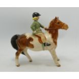 Beswick girl on skewbald pony 1499, tiny nip to ear