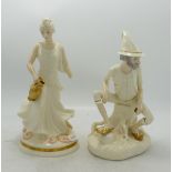 Royal Doulton Enchantment figures Rumpelstiltskin HN3025 together with Queen of the Dawn Hn2437 (