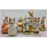 Beswick Beatrix Potter Bb3 figures to include Benjamin Bunny Sat on a Bank, Goody Tiptoes, Poorly