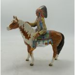 Beswick Indian on skewbald horse 1391