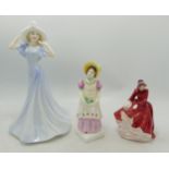 Royal Doulton Boxed Figures Olivia Hn3717, Emma Hn2834(seconds) & Emma Hn3208(3)