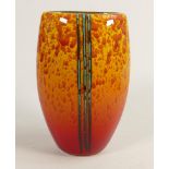 Anita Harris Brimstone oval vase. height 19cm