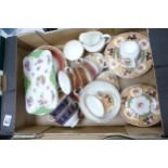 A mixed collection of items to include Royal Doulton Imperial Blue & Buckingham patterned tea