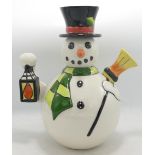 Lorna Bailey Ceramics - Snowman teapot. 25cm high, limited edition. No. 37/75 with certificate. Mark