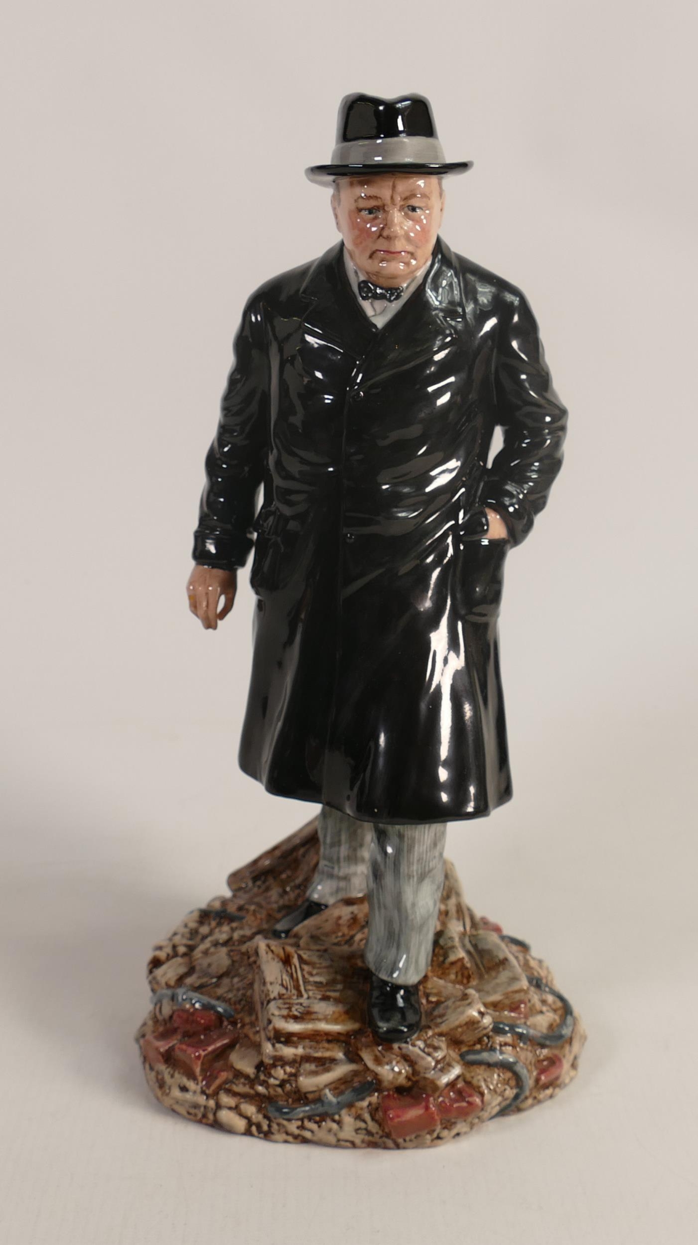 Royal Doulton figure Winston S Churchill HN3433 . Limited edition ( cane missing)