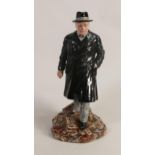 Royal Doulton figure Winston S Churchill HN3433 . Limited edition ( cane missing)