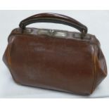 Vintage Leather Gladstone Bag