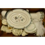 Royal Doulton dinner & tea ware to include Tapestry pattern plates, platters & coffee pot, Adienne