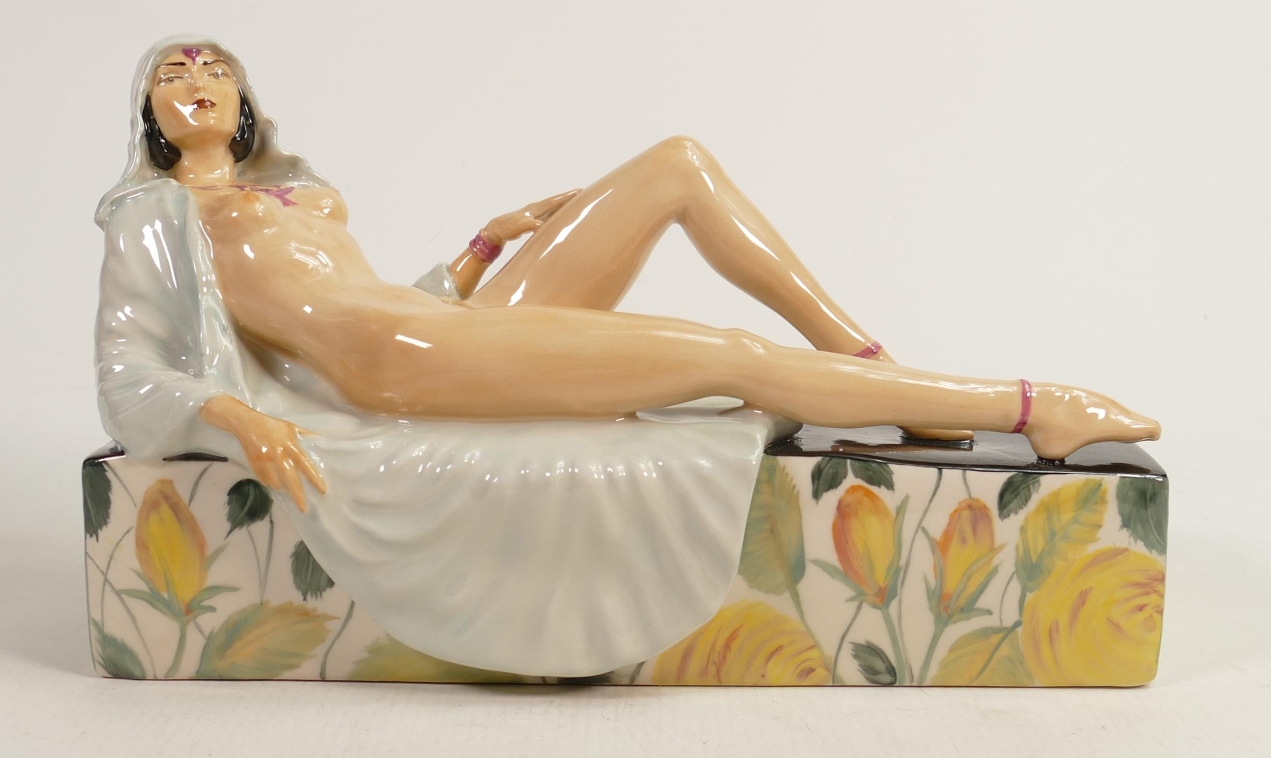 Peggy Davies Erotic Temptress figurine , artist original colourway 1/1 by Victoria Bourne