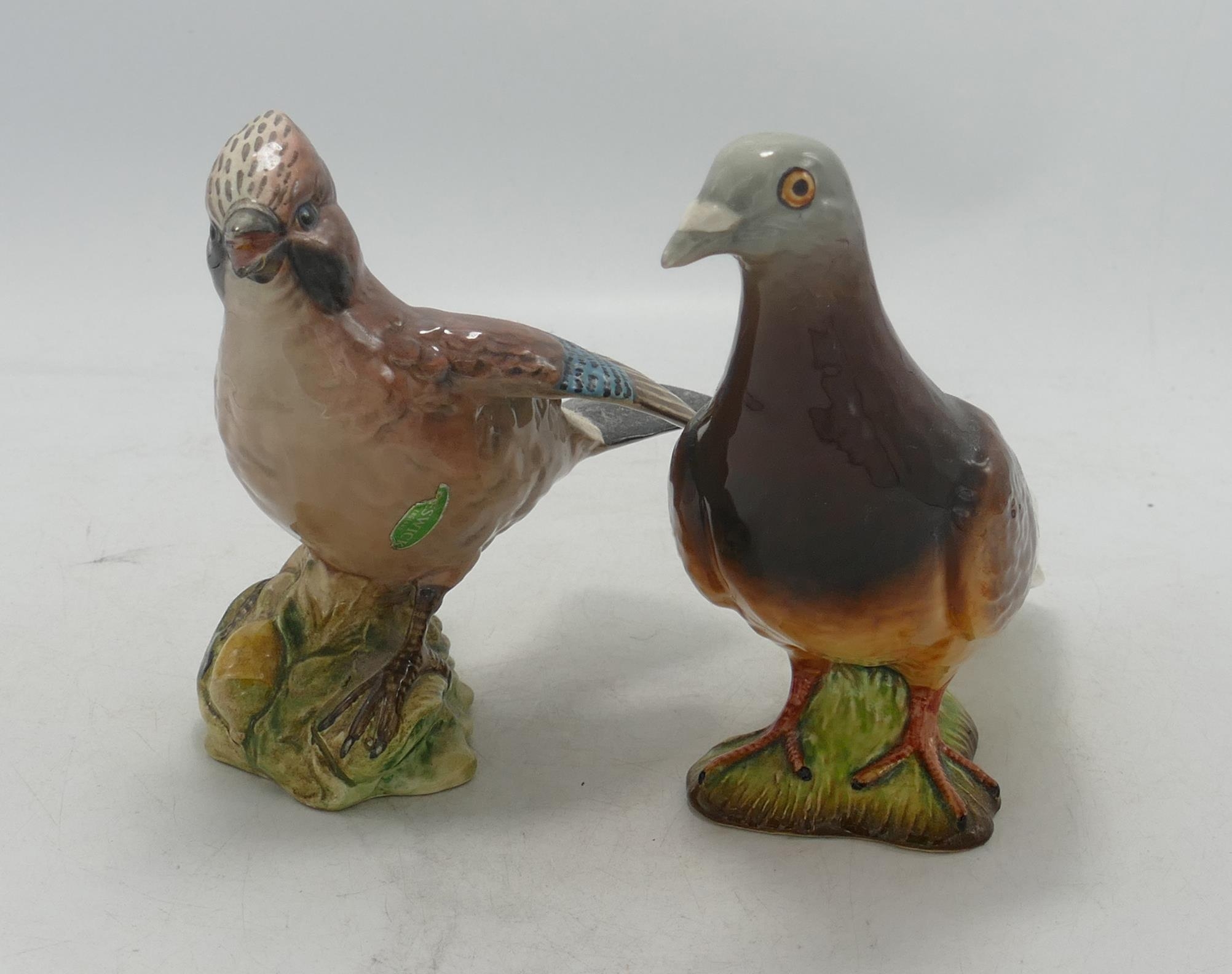 Beswick Jay 2417 & Pigeon ( broken tail feather) 1383(2)