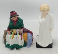 Royal Doulton Figures Darling Hn1319 & Seconds Character Figure Silks & Ribbons(2)