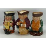Royal Doulton Toby Jugs The Squire, Toby XX & Jolly Toby(3)