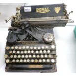 Destressed Royal Branded Antique Typewriter