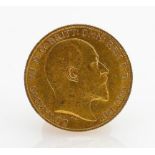 Gold Edward VII Half Sovereign dated 1910: