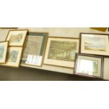 A collection of landscape & similar framed prints(7)