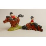 Beswick Thelwell Pony Express & Kick Start(2)