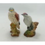 Beswick Lesser Spotted Woodpecker 2420 & Kestrel 2639(2)
