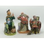 Royal Doulton figures Robin Hood HN2773, Foaming Quart HN2162 and Falstaff HN2054. All seconds (3)