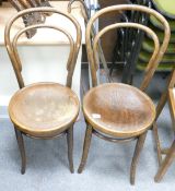 Two Bentwood Cafe Chairs(2)