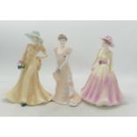 Coalport Lady Figure Helen, Velvet & Jennifer(3)