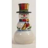 Lorna Bailey Snowman sugar shaker. Limited edition 3/4 for one of Lorna's open days 24/11/07